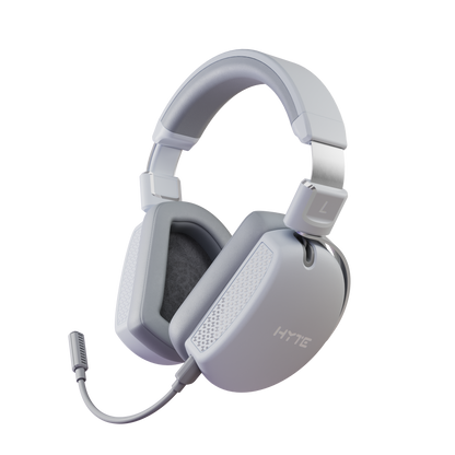 HYTE Eclipse HG10 Auriculares Inalámbricos 2.4 GHz, 30 Horas Autonomía, Forro de Piel, Plug and Play, Color Gris