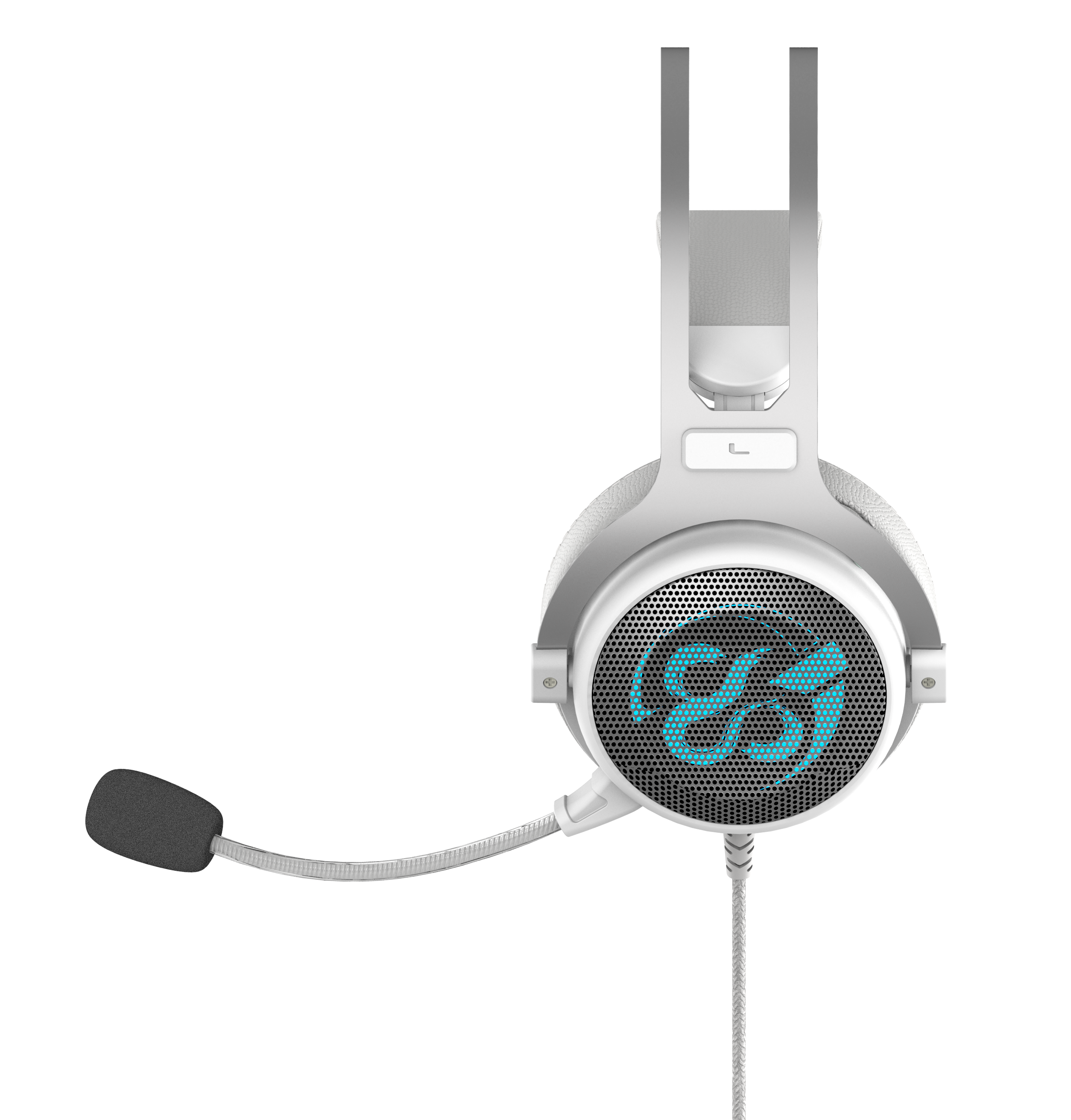Auscultador para jogos Kimera V2 Ivory 7.1 RGB branco para PC/PS4/PS5 - Recondicionado