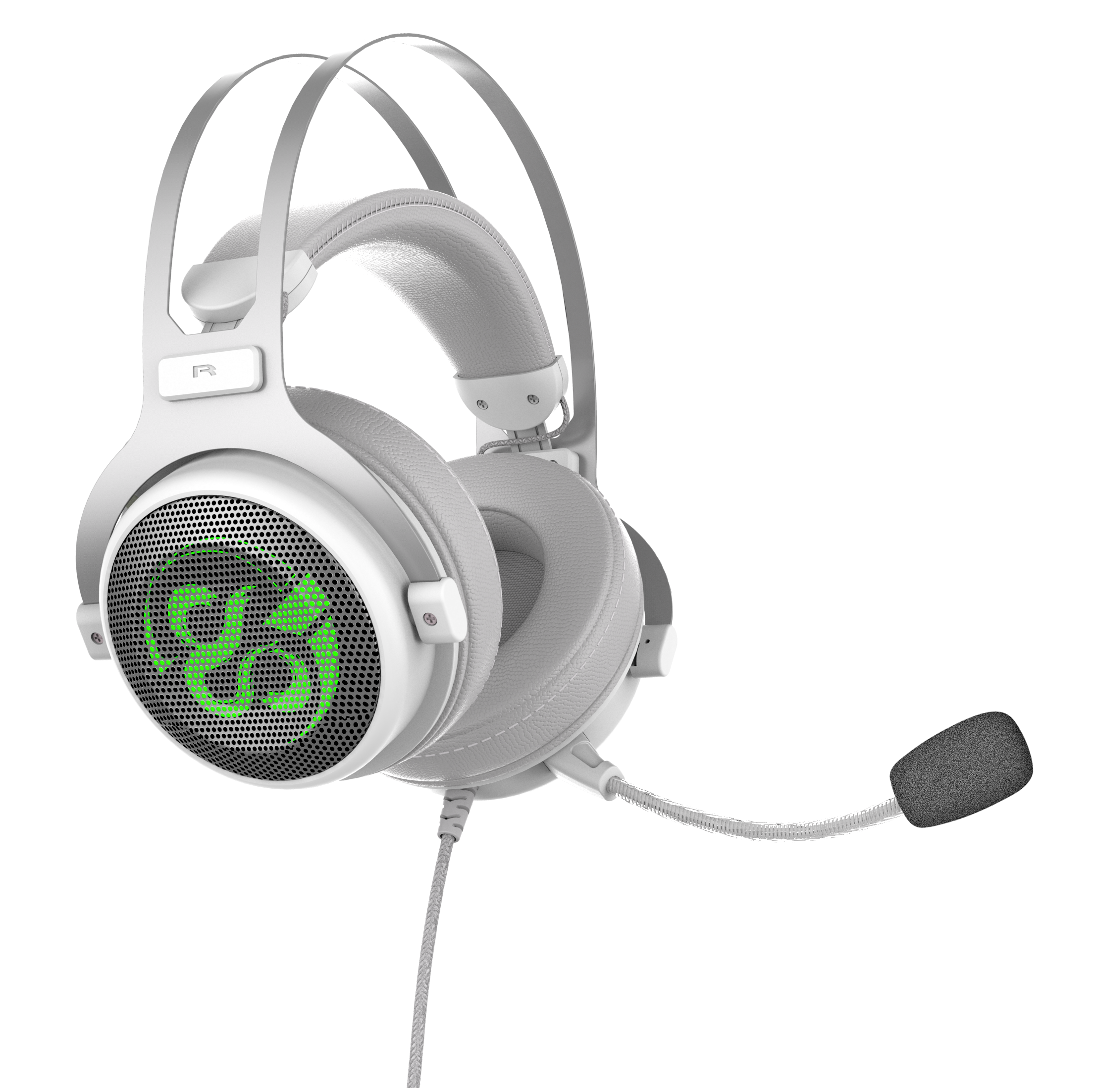 Auscultador para jogos Kimera V2 Ivory 7.1 RGB branco para PC/PS4/PS5 - Recondicionado