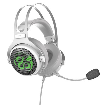 Auscultador para jogos Kimera V2 Ivory 7.1 RGB branco para PC/PS4/PS5 - Recondicionado